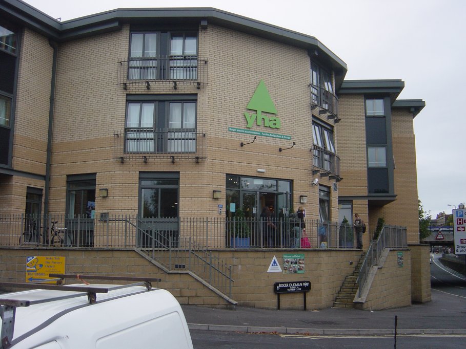 The modern hostel in Oxford.